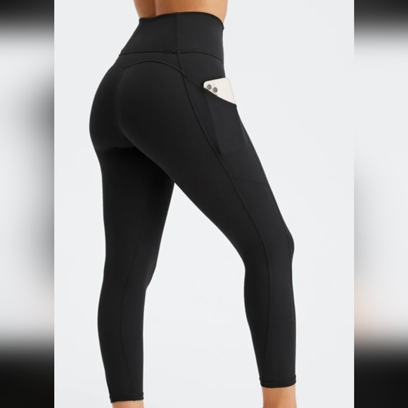 Fabletics Pants - Fabletics Black High-Waisted Leggings with Pockets Size S